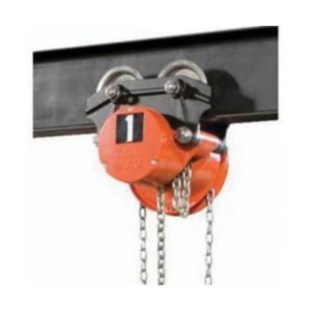 Cm Push Trolley, Series 635, 6000 Lb, Fits Beam Flange Width 4 To 558 In, Fits Beam Height 8 To 9576